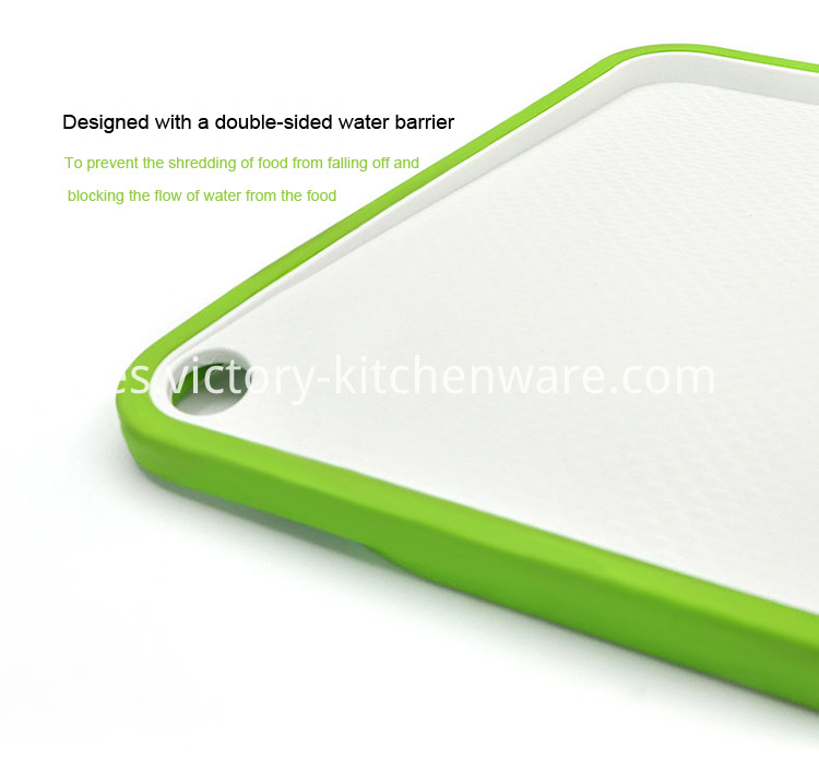 tabla de cortar de plástico doble double side plastic cutting board